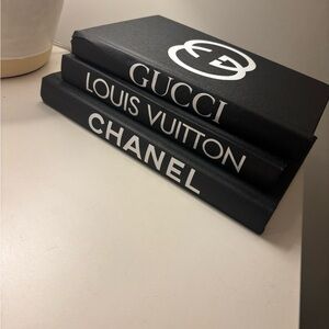 Gucci, Louis Vuitton, Chanel Decorative Books